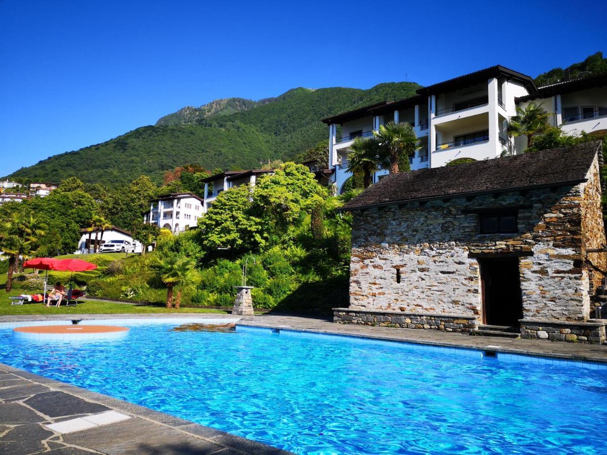 1 Zimmer Apartment Mit Seesicht Und Pool Gambarogno Экстерьер фото